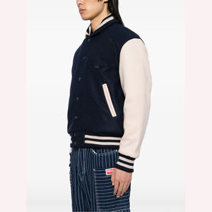 Vente en gros veste universitaire en laine mélangée pour homme blouson de baseball personnalisé pour homme style universitaire streetwear oem odm - Product Image 3