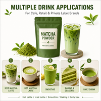 Sachets de Matcha Latte Marque Blanche Personnalisés en Poudre Prête à Boire en Stick