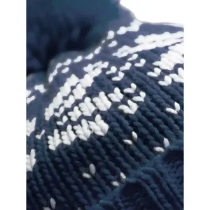 Customizable Fair Isle Snowstar <b>Beanie</b> Promotional <b>Hats</b> & Caps - Product Image 2