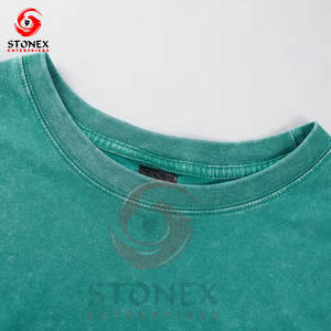 T-shirts unisexes pour femmes, lavage à l'acide, délavés, personnalisés en gros, été, séchage rapide, haute qualité - Product Image 3
