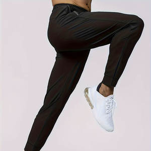 Pantalon de jogging mi-long léger pour homme, tendance coréenne décontractée, 100% coton, taille élastique, pantalon de sport - Product Image 4