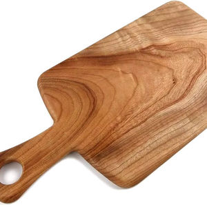 Bloque de cortar de bambú multiusos para pizza, queso, carne, verduras, frutas, para el hogar y los restaurantes - Product Image 1