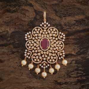 Pendentif en Zircon 182091, Breloque Cœur en Acier et Alliage Plaqué Or, Bijou Religieux de Mariage avec Pierre Moissanite - Product Image 2
