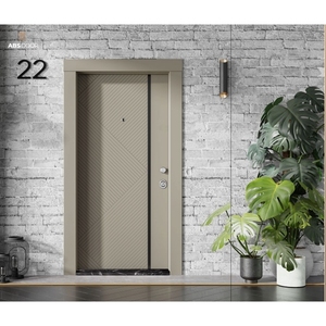 ประตูเหล็กสแตนเลสทันสมัย ABSDOOR ZARIFA คุณภาพสูง ทนทาน สวยงาม พร้อมฉนวนกันความร้อน รับประกัน 2 ปี จากตุรกี - Product Image 3