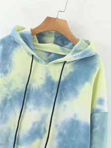 Wholesale <b>Top</b> Selling <b>Women</b> High Quality Custom <b>Women</b> Casual Heavy Oversized Tie Dye Long Sleeve Pullover Hoodie No review - Product Image 3