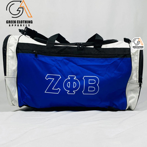Sac de voyage personnalisé pour femme, sac de sport personnalisé pour femme, sac de voyage en toile imperméable en gros, Zeta Phi Beta grecque - Product Image 1