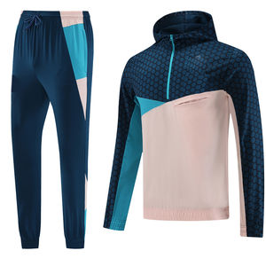 2023 nueva llegada diseño personalizado ropa deportiva para hombres chándal Material de algodón de alta calidad cremallera sudaderas con capucha de moda - Product Image 4