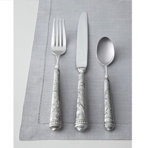 Conception de finition ustensiles de cuisine en acier inoxydable ensemble de couverts entièrement en métal conception or outils de couverts brillant ensemble de couverts - Product Image 3