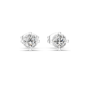 Pendientes de Diamantes de Laboratorio de 1 Quilate para Mujer, Claridad VVS-VS EF, Oro de 18 Quilates, 14 Quilates, 10 Quilates y Plata 925, Oro Rosa, Amarillo y Blanco - Product Image 5