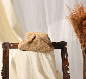 กระเป๋าฟางผู้หญิงฤดูร้อนกระเป๋าโครเชต์ - Product Image 2