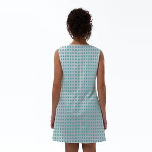 โรงงาน EffiPrint ขายตรง ชุดเดรสทรงเอ ลายเสือดาว แบบไม่มีแข<span class=keywords><strong>น</strong></span> มีซิป เอวธรรมชาติ ซักได้ (AOP) - Product Image 1