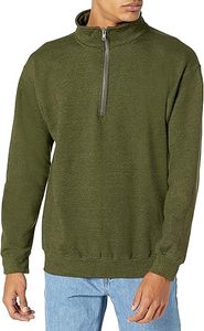 Sudadera de Jersey de gran tamaño personalizada para hombre de talla grande 1/4 con cremallera de medio cuarto logotipo frontal de algodón 350-400 Gms de peso - Product Image 2