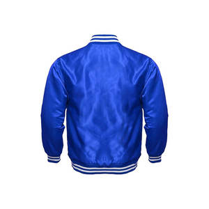 Chaqueta Bomber de Satén Personalizada para Hombre, Chaqueta Universitaria de Invierno en Venta - Product Image 2