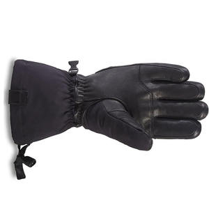 Gants d'hiver en cuir véritable pour hommes sur mesure Style imprimé écran tactile Compatible pour la scène de ski décontractée directe du Pakistan - Product Image 3
