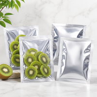 Sachet en aluminium à trois soudures personnalisé pour emballage alimentaire, pochette plate pour café en poudre, thé, snacks