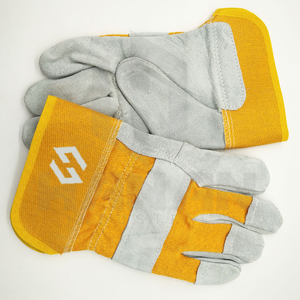 Guantes de cuero resistentes al calor con logotipo personalizado, guantes de seguridad para soldar con grandes descuentos a granel para trabajos industriales - Product Image 6