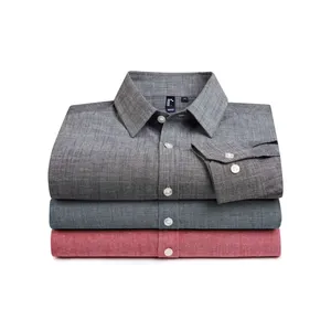 เสื้อโปโลผู้ชาย Premier รุ่นคลาสสิค แขนสั้น ปกคอพับ ผ้าฝ้ายระบายอากาศ ทรงสลับลาย Chambray เหมาะสำหรับงานส่งเสริมการขายขององค์กร ใช้ได้ทุกฤดูกาล - Product Image 5