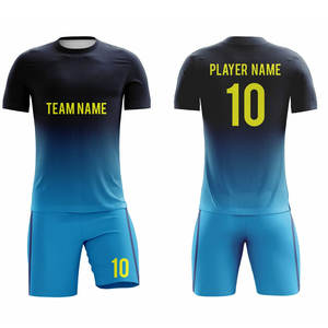 Logo personnalisé 100% polyester uniformes de football vêtements d'entraînement de football en plein air meilleure qualité uniformes de football - Product Image 1