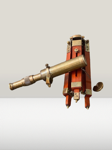Telescopio náutico de latón vintage hecho a mano con trípode de madera ajustable para decoración de escritorio de oficina en casa - Product Image 3
