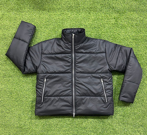 Personnalisé 2026 Nouveau Design Régulier Stand Veste Bomber Hommes Décontracté Mode Veste D'hiver Personnalisé Couleur Courte Double Extracteur Avant - Product Image 3