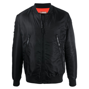 เสื้อแจ็กเก็ตบอมเบอร์สำหรับผู้ชายเสื้อ100% โพลีเอสเตอร์ผ้าไนลอนกันลมแขนเต็มเครื่องแต่งกายตามสั่ง - Product Image 3