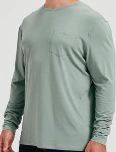 Camisetas informales transpirables para hombres y mujeres de punto de algodón suave con bolsillo práctico cómodo y diseño de timbre - Product Image 5