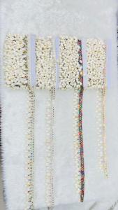 Bordure de petite largeur Guipure broderie Soluble dans l'eau fil laiteux garniture de dentelle garniture de dentelle de Polyester durable coupe de dentelle - Product Image 4