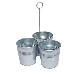 ที่วางภาชนะชุบสังกะสีแฮนด์เมดคุณภาพสูงที่กําหนดเองในราคาไม่แพง - Product Image 1