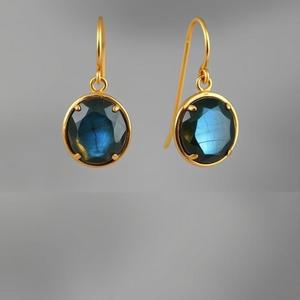 Natural Labradorite Stone Earring 925 Solid <b>Sterling</b> <b>Silver</b> Earring Jewelry for Women And Girls - Product Image 5