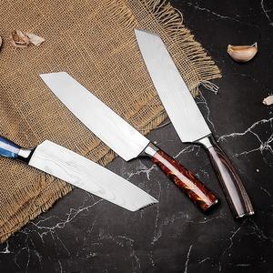 Venta al por mayor personalizado de alta calidad OEM ODM servicio profesional Chef cuchillo de cocina cuchillo único diseño de Damasco patrón de hoja - Product Image 5