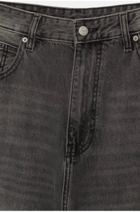 กางเกงยีนส์ขาบานสำหรับผู้ชาย, กางเกงยีนส์ผ้าฝ้าย100% โอเวอร์ไซส์ทรงหลวม - Product Image 4