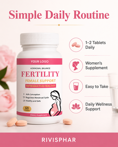 Compresse OEM per il Supporto della Fertilità Femminile, Equilibrio Ormonale, Salute Riproduttiva, Vitamine Prenatali, <span class=keywords><strong>Ciclo</strong></span> Mestruale, Integratore Vegano - Product Image 6