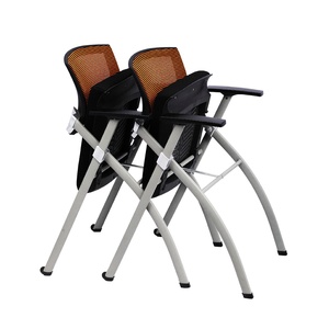 Silla de Oficina Plegable Minimalista Beema 01 BFGX004, Silla de Tela con Respaldo de Malla y Reposacabezas Ajustable en Altura para Uso Doméstico - Product Image 4