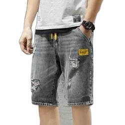 กางเกงขาสั้นผ้ายีนส์ของผู้ชายสำหรับเทศกาลสบายๆวิธีที่ดีที่สุดในการแต่งตัว2025ฤดูใบไม้ร่วงและฤดูหนาว - Product Image 6