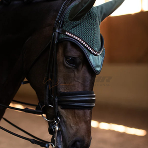 Bonnet anti-mouches pour chevaux fait à la main au Pakistan design crochet respirant léger couvre-oreille lavable et durable parfait - Product Image 2
