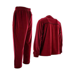 Conjunto Deportivo de Terciopelo de Lujo para Hombre con Bolsillos con Cremallera, Perfecto para Correr, Relajarse y Uso al Aire Libre, Rojo - Product Image 4