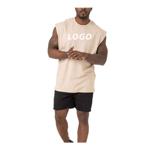 Débardeur de sport surdimensionné délavé à l'acide pour hommes décontracté Gym Wear Muscle Design Distressed Workout Singlet Vest Athletic Sleeveless Top - Product Image 6