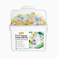 Capsules de lessive hypoallergéniques pour peaux sensibles, formule douce soluble dans l'eau, capsules pour lavage en machine, OEM, 30 unités