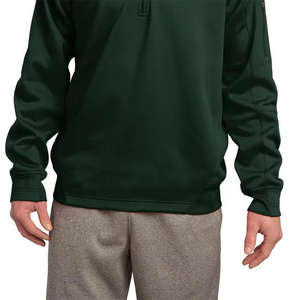 Sweat-shirt à capuche oversize décontracté pour homme, col montant, demi-zip, couleur unie, sweat-shirt à capuche pour homme - Product Image 5