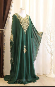 Modern Moroccan Islamic <b>Kaftan</b> <b>for</b> <b>Women</b> Long Floor-Length Beach Dress with Breathyable Long Sleeve ODM Supply - Product Image 2