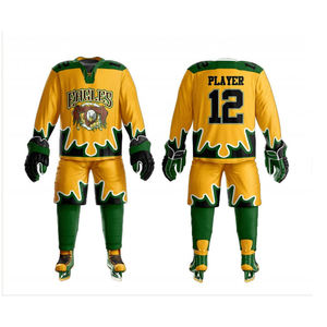 Camisetas de Hockey sobre Hielo Sublimadas Personalizadas de Alta Calidad a Precio Económico, Transpirables, de Secado Rápido, Impresas con Sublimación Completa, 100% Poliéster - Product Image 4