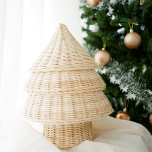 El más vendido, adorno de decoración de árbol de Navidad de ratán, adornos de Navidad personalizados, árbol de mimbre de Navidad de ratán - Product Image 3