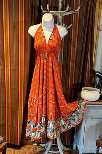 New Summer Wholesale Modern Stylish Woman Sexy Clothing Long Maxi Dress Deep V Neck Printed Vocation Backless Dresses Ladies - Product Image 4