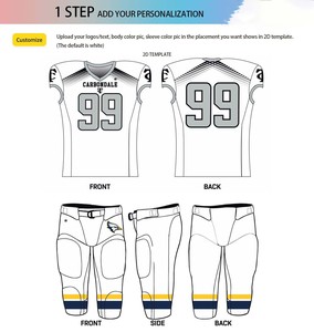 Hot Selling Stitched Embroidered American Football Jersey Sports Team Shirts Stylish Sublimated American Football Wear - Product Image 5