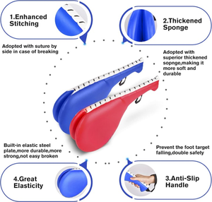 แผ่นรองเตะเทควันโดประสิทธิภาพสูง อุปกรณ์ฝึกซ้อมทนทานสำหรับคาราเต้ มวยไทย ศิลปะการต่อสู้ การฝึกซ้อมและการต่อยมวย - Product Image 5