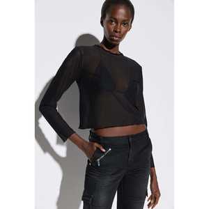 Blouse en tulle à col de vélo - Product Image 3