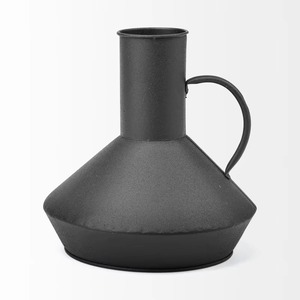 Jarrones de flores de hierro negro con logotipo personalizable, decoración de mesa de Metal hecha a mano para dormitorio, sala de estar, estudio, oficina, diseño costero - Product Image 4