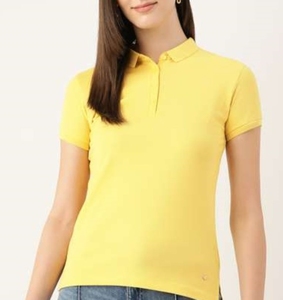 Pull en maille à manches courtes pour femme, col polo, coupe courte, respirant, demi-zip, look fin et polyvalent, tendance été - Product Image 5