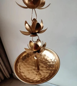 Cuenco Urli de latón colgante para cocinar y servir plato con olla decorativa pulida brillante para servir - Product Image 2