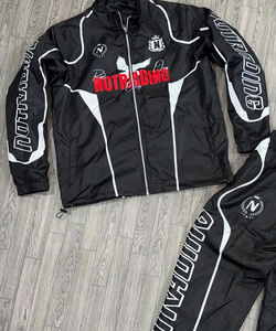 ชุดวอร์มไนลอนแบบโอเวอร์ไซส์ 2 ชิ้น รุ่นลำลอง ทรงปกติ สำหรับฤดูหนาว  น้ำหนักเบา  ไซส์พลัส  แบบยูนิเซ็กส์  สีพื้น - Product Image 6